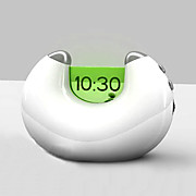  FM Radio Desk LCD Alarm  Moon Mango Clock (CEG084)