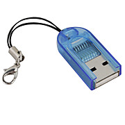 USB 2.0 tf microSD TransFlash SD / lecteur de carte SDHC (bleu)