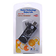  9-en-1 USB 2.0 ms sd lecteur de carte SIM (noir)