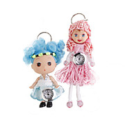  cute trousseaux horloge poupée (Assorted lot de 2)