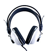  Kanen KM-740 Stylish Stereo Headphones (White)