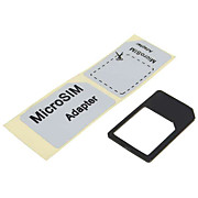  Micro Sim Card to Standard Sim Card Adapter for iPhone 4/iPad (Black)
