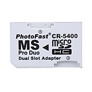  Dual MicroSD/HC to MS Pro Duo Memory Card Adapter (White)
