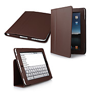  Etui de protection en cuir 2-en-1 convertible en support pour Apple iPad (Marron)