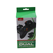  Rechargeable Dual Dock/Stand Battery Pack for Xbox 360 Slim (Black)