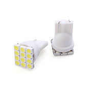  T10-1210-12L Car LED White Light Bulb
