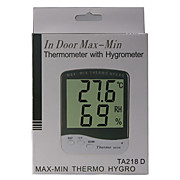  Digital LCD Indoor Temperature Hygrometer Thermometer TA218D