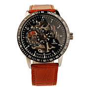  Colouring Leather Band Mechanical Self-winding Wrist Watch For Men