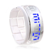  Bracelet Design Future Blue LED Wrist Watch - White