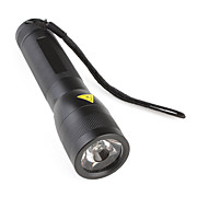  5W LED Lens Flashlight Touchlight 3XAAA Black