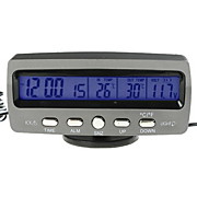  Car Thermometer Clock and Ice Alert Monitoring Tool - LCD Display