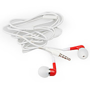 écouteurs stéréo intra-auriculaire avec micro pour iphone 4/3g/3gs (rouge)