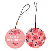  Round Small Flower Travel Tag