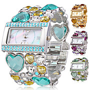 Colorful Jewel Golden Women's Watch