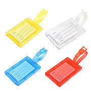  Rectangle Plastic Luggage Tag (Colors Assorted)