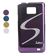  Protective Electroplated Diamond S-Shape Design Back Case for Samsung i9100