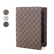  Grid Pattern PU Leather Case for iPad 2