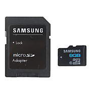  8gb samsung mémoire carte microSDHC et microSD adaptateur (classe 6)