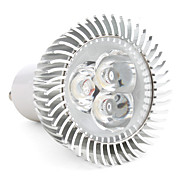  Dimmable GU10 White 3-LED Light Bulb (6W, 110-240V)