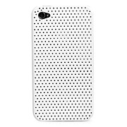  ultradünne Gummi matte Mesh Hard Case Cover für iPhone 4 und 4S (weiß)