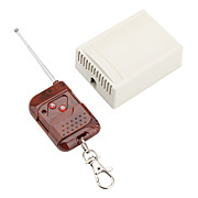  2-Channel Fixed Code Remote Control Switch and 2-Key Transmitter (White)