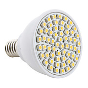  E14 3528 SMD 60-LED 2800-3200K 200Lm Warm White Light Bulb 230V