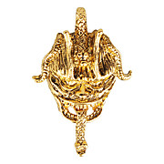  16GB Skull Snake Style USB Flash Drive Necklace (Gold)