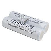  TrustFire Protected 18650 3.7V 2000mAh Rechargeable Li-ion Batteries (2-Pack, White)