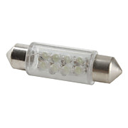  39mm 8-LED White Light Bulb for Car (DC 12V, Set of 4 pcs)