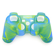 Protective Dual-Color Silicone Case for PS3 Controller (Blue and Green)