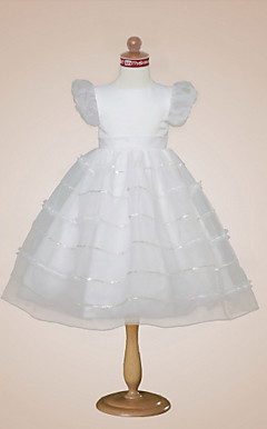 VADA - Vestido de Comunhão em Organza e Cetim