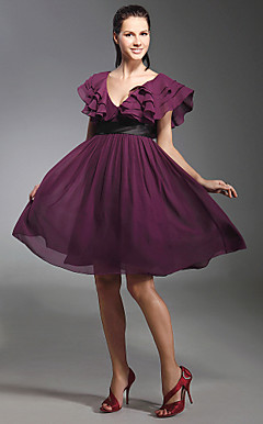 ILENE - Cocktailjurk van Chiffon