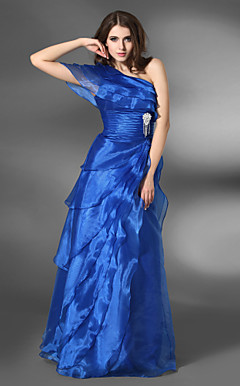 POLLY - Vestido de Festa em Organza e Cetim Elástico