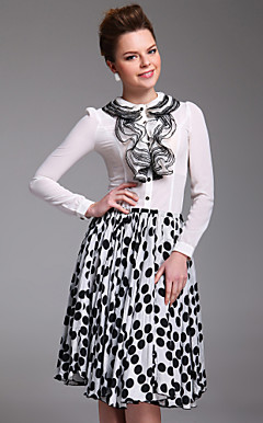 ts retro kastet blomster bluse skjorte (flere farger)