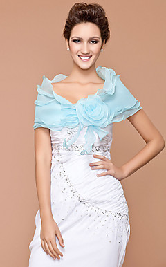 organza con flores de encaje de speical ocasión / de la boda chal