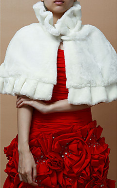 Schöne Faux Fur Party / Hochzeit Schal