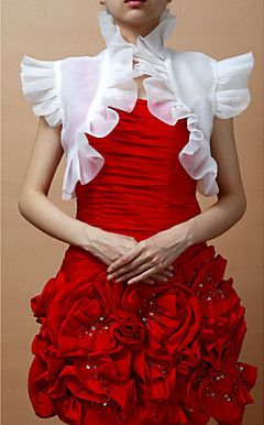 Gorgeous Short Sleeves Organza With Special Occasion Jacket/ Wedding Wrap (More Colors)