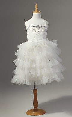 Chiffon Flower Girl Dress With Ruffles