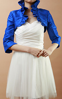 Stunning Half-Sleeve Taffeta Wedding/Evening Jacket/Wrap (More Colors)