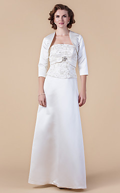 YUKIKO - Vestido de Damas em Cetim com Xale