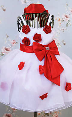 Lovely Sleeveless Satin And Tulle Wedding/Evening Flower Girl Dress