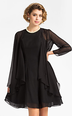 3/4 Sleeve Chiffon Evening/Wedding Wrap/Jacket (More Colors)