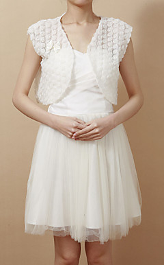 Nice Short Sleeve Lace Evening/Casual Wrap/Jacket