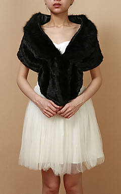Nice Faux Fur Evening/Casual Shawl (More Colors)