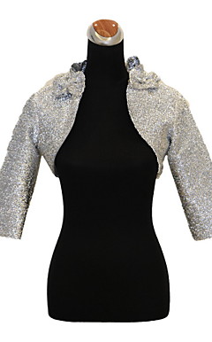3/4 Sleeve Terylene Evening/Casual Wrap/Jacket (More Colors)