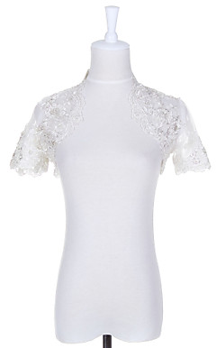 Short Sleeve Lace Evening/Casual Wrap/Jacket