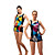  une pièce ordinaire athlétique salut-cou mince de maillots de bain (yz8400) (à partir de 12 unités)