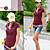  Jersey-knit Tunic-length Tee Red (XJQZ001) (Start From 10 Units) Free Shipping