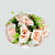  boda nupcial ramo de flores de color rosa rosa (typj021)