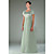  princesse v-cou-parole longueur robe de demoiselle d'honneur / robe de bal (hsx794) (à partir de